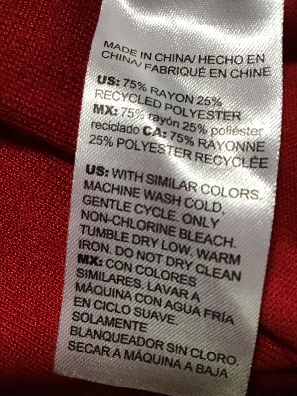 Chicos Red Caviar Silver Trim Cuff Sleeve V-Neck Long Sleeve‎ Knit Sweater Top 3 - Picture 4 of 10